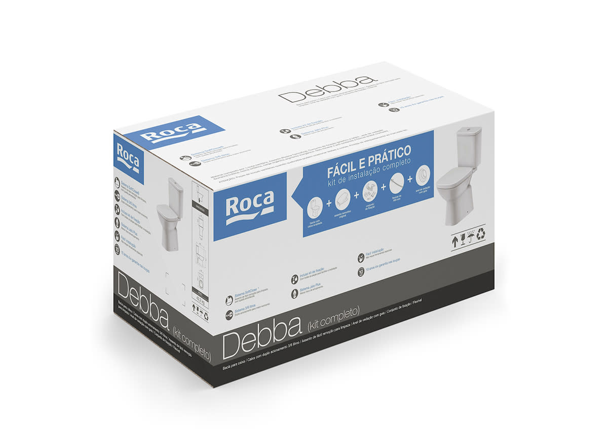 Bacias para caixa acoplada Branco Debba C329723001 Roca