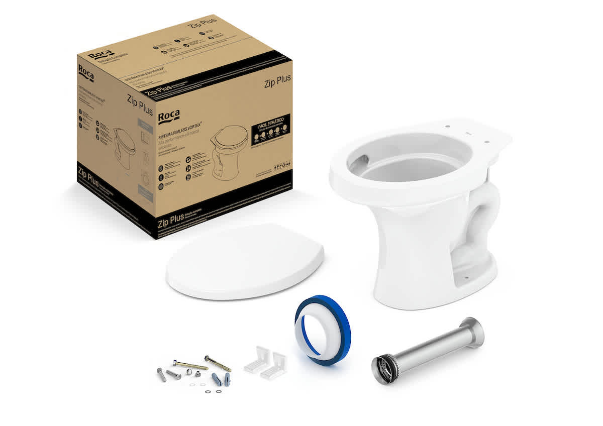 Bacias convencionais Branco Zip Plus C399727000 Roca