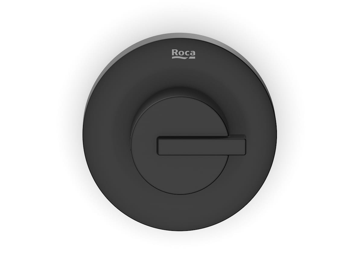 Acabamentos de registro Matte Black Singles One A5A157FNBC Roca