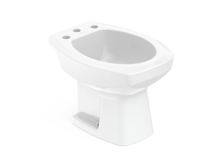 Bidê 3 furos para ducha com ladrão